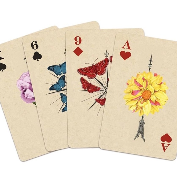 Wendy Gold Map of the World Playing Card Set Full Bloom Galison - Picture 3 of 5